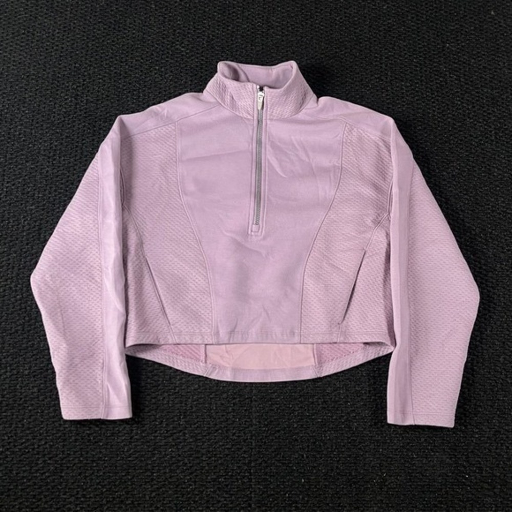 Spyder‎ Active Womens Lavender Purple Quarter Zip Pullover Cropped Top Small